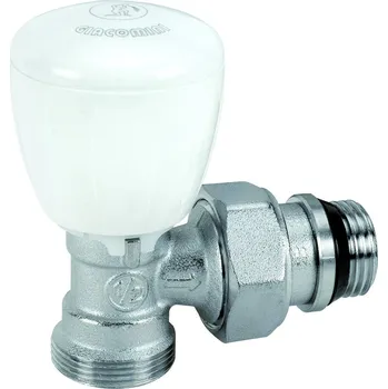 Hlavice pro radiátor Giacomini Termostatický ventil rohový s ruční hlavou R431TG 1/2" x 16