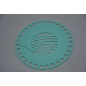 Víko/dno na košík 14,5cm - klubko mint