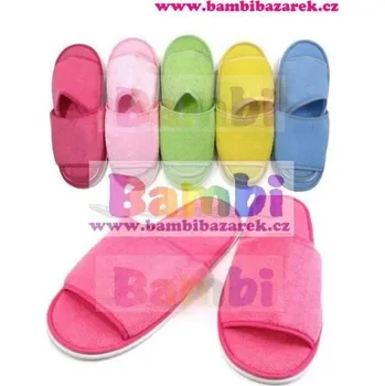 Dámské pantofle Pantofle textilní - nejen pro návštěvy (sv.růžová)