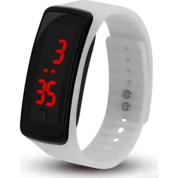 Chytré hodinky LED hodinky sportovní bílé