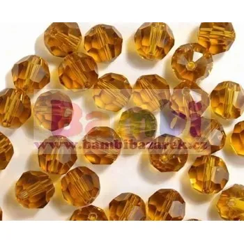 Dětské navlékací korálky Korálky broušené/ohňovky - hnědá > Ø12mm (8 kusů)