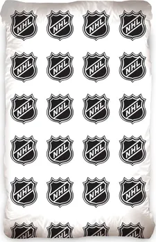 Prostěradlo TipTrade NHL Logo prostěradlo bílé 90 x 200 x 25 cm