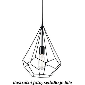 Závěsné svítidlo Ideal Lux Ampolla-3 SP1 bianco 200897 E27 1x60W 30cm bílé