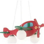 Dětský závěsný lustr Ideal LUx Avion-1 SP3 rosso 136318 červený