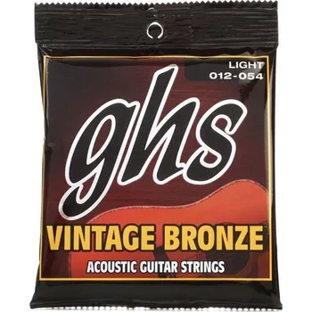 Struna pro kytaru a smyčcový nástroj GHS Acoustic Vintage Bronze tvrdost 012/054