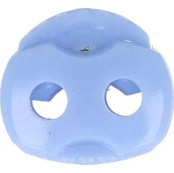 Brzdičky s dvěma dírkami 20x22 mm velké POL, barva Modrá sv. (184)