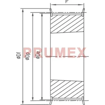 Řemenice TB 25 L 075 optibelt ZRS na Taper Lock