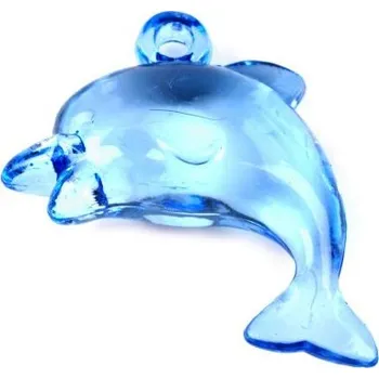 Přívěsek Přívěsek plastový - delfín 18x25mm