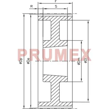 Řemenice TB 48 XH 200 optibelt ZRS na Taper Lock