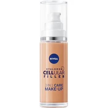 Make-up Recenze Nivea Hyaluron Cellular Filler 3in1 Care make-up 30 ml 03 tmavý