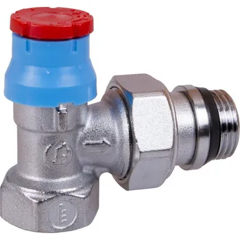 Hlavice pro radiátor Giacomini Termostatický ventil rohový s ovládacím víčkem, jednoregulační R401TG 3/8"