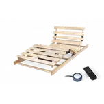 MASIV MOT OF - DPV, motorový masivní laťkový rošt s bezdrátovým ovládáním 120 x 200 cm ATYPICKÝ ROZMĚR