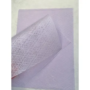 Umělecký papír Sapaimport Morušový krajkový ruční papír - lila krajka Velikost: 23x32 cm