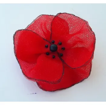 Brož Brož/sponka - vlčí mák (EVVAdesign)