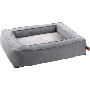 Pelíšek pro psa Pelech FLAMINGO Carlota obdélníkový světle šedý 105x75x17cm