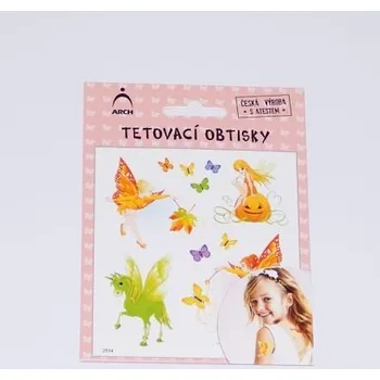 Odstranitelné tetování Dětské tetovací obtisky - víly 04