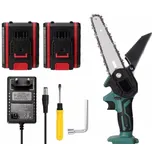 Ruční řetězová aku pila zelená 15 cm 2x…