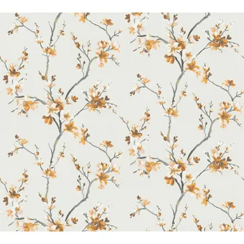 Tapeta A.S. Création | Vliesová tapeta na zeď ALBERTO 38500-2 | 1,06 x 10,05 m | béžová, žlutá + Béžová, žlutá vliesová tapeta na stěnu 385002 v rozměru 1,06 x 10,05 m