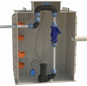 Přečerpávací stanice k obetonování gravitační PSHOG-3 - rodinný dům