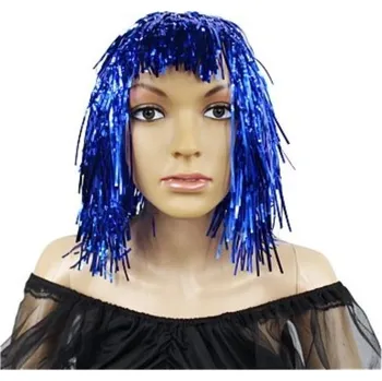 Karnevalová paruka Godan Fóliová paruka modrá