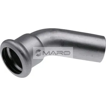 Instalatérský materiál KAN-therm Inox Koleno nerezové lisovací 45° pro pitnou vodu, topení I/A 22 mm, profil "M", 1609068075