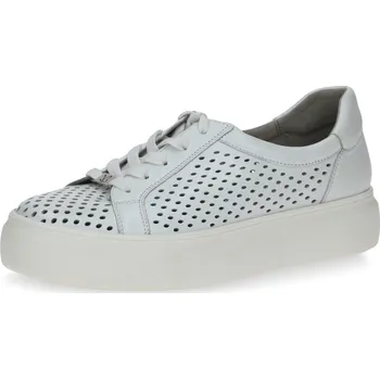 Dámské tenisky Dámské kožené tenisky 9-9-23553-20-160 Caprice bílé Barva: white softnap., Velikost: 41