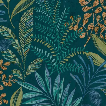 Tapeta Zelená vliesová tapeta na zeď - listy MN3112, Maison, Grandeco