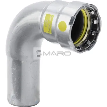 rozdělovač topení Viega Megapress G Koleno lisovací na plyn 90° 4626.1 I/A 1/2" s SC-Contur, 739492