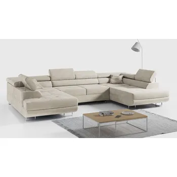 Sedací souprava Rozkládací rohová sedačka TARGEN U béžová