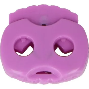 Brzdičky s dvěma dírkami 15x17 mm malé POL, barva Fialovorůžová (165)