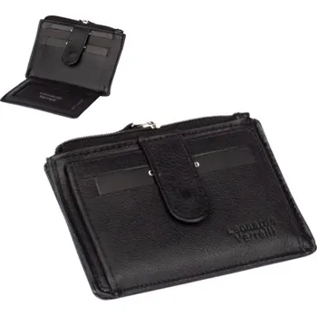 Obal na doklad Leonardo Verrelli Pouzdro na karty s RFID 10 x 6, 5 x 1 cm černé