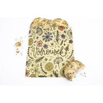 chlebník VOSKOVAK M - KVÍTÍ A VČELKY Barevné provedení: Barevné