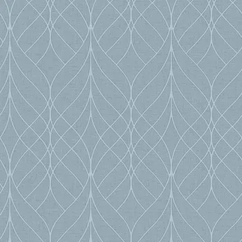 Tapeta Modrá geometrická vliesová tapeta na zeď, M41901, Adéle, Ugépa