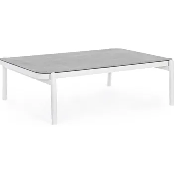 Zahradní stůl BIZZOTTO zahradní konferenční stolek FLORENCIA 120x75 cm bílá 0662797
