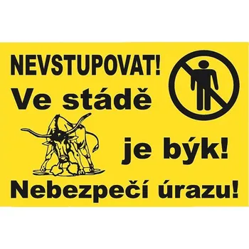 Tabulka "Ve stádě je býk"