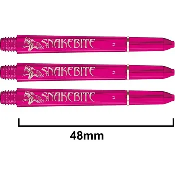 Příslušenství pro šipky Násadky Red Dragon Peter Wright SNAKEBITE Signature Logo Pink Medium
