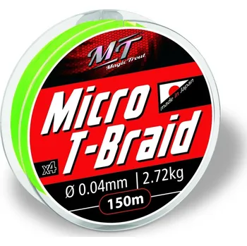 Rybářská šňůra Magic Trout šňůra Micro T-Braid 150m 3,63kg/0,05mm-zelená