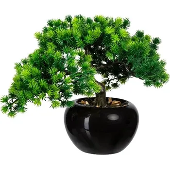 umělá květina Bonsaj modřín v květináči, 26cm (umělá bonsai)