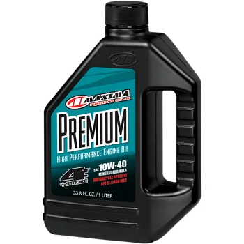 Motorový olej A Olej pro čtyřdobé motocykly a čtyřkolky MAXIMA RACING OIL MAXUM 4 PREMIUM OIL 10W40 balení 2 litry (obsahuje aditiva odolávající extrémnímu zatížení a vysokým teplotám moderních vysokovýkonných motorů)