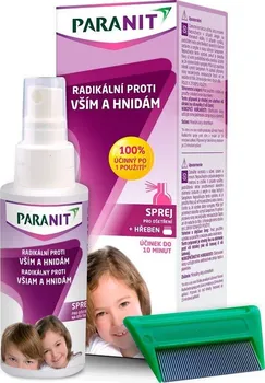Šampon Omega Pharma Paranit Radikální Sprej 100 ml + hřeben