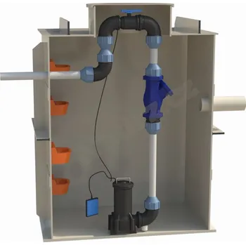 jímka Přečerpávací stanice samonosná gravitační PSHSG-4 - rodinný dům