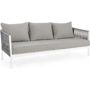 Pohovka BIZZOTTO zahradní pohovka FLORENCIA bílo-šedá 0662796