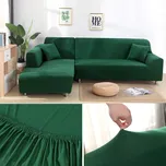 Jednobarevné Napínací potahy na sedačku Rainbow Barva: Zelená, Velikost: Čtyřkřeslo 235 - 300 cm