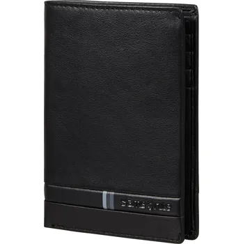 Peněženka Samsonite FLAGGED SLG kožená peněženka černá pánská 144470-1041