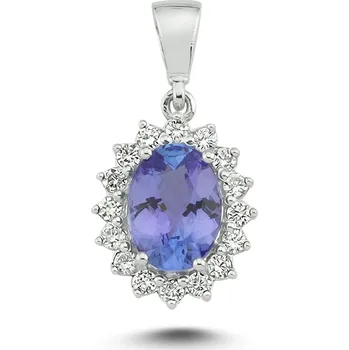 Přívěsek Lillian Vassago Zlatý přívěsek s tanzanitem a diamanty LLV11-SMP5650-02-TAN