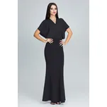 Elegantní dlouhé šaty vypasované M577 FIGL Barva: Černá, Velikost: S