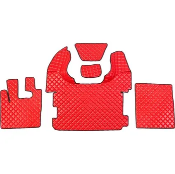 autokoberec Koberce kožené pro DAF 105XF od 2012 AUTOMAT, červená barva