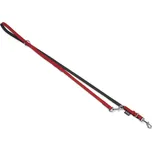 Nobby SOUTH přepínací vodítko nappa kůže červená L-XL 2m 18mm