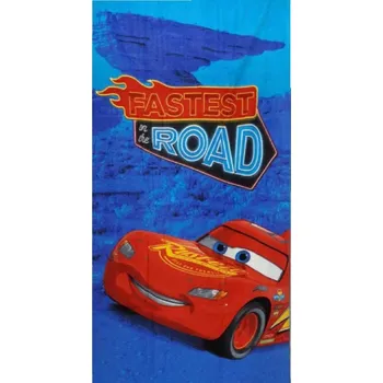 Dětská osuška CARS open road 70X140cm Setino