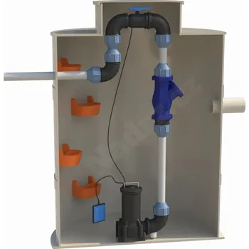 jímka Přečerpávací stanice samonosná gravitační PSSG-2 - menší RD/chata